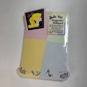 Vintage 1993 Barbie Magnetic Notepad Matell NEW 100 Pages